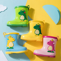 Baby rain boots Water shoes Children rain shoes Boys and girls 2 years old 3 years old children children waterproof non-slip children medium and high tube