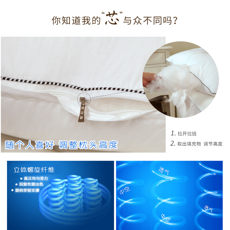 Jibai San sang trọng khách sạn năm sao gối dài đôi gối 1,2 1,5 1,8 Mega vài dài gối đôi - Gối gối cao su non