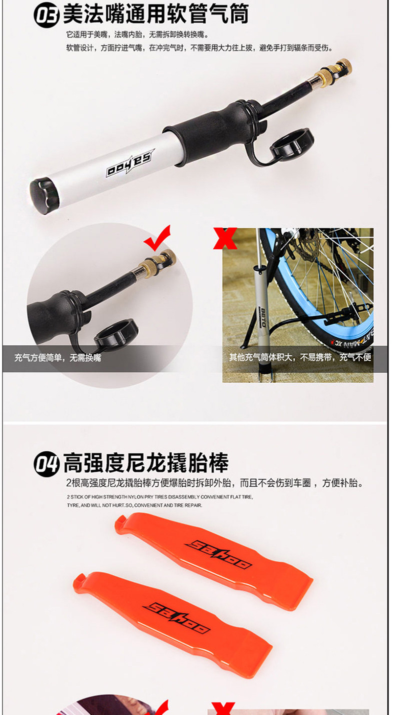 Kit de réparation vélo SAHOO - Ref 2314040 Image 24