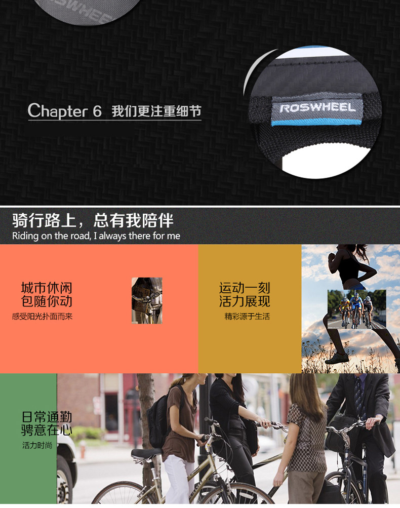 Sacoche pour vélo ROSWHEEL - Ref 2212505 Image 19