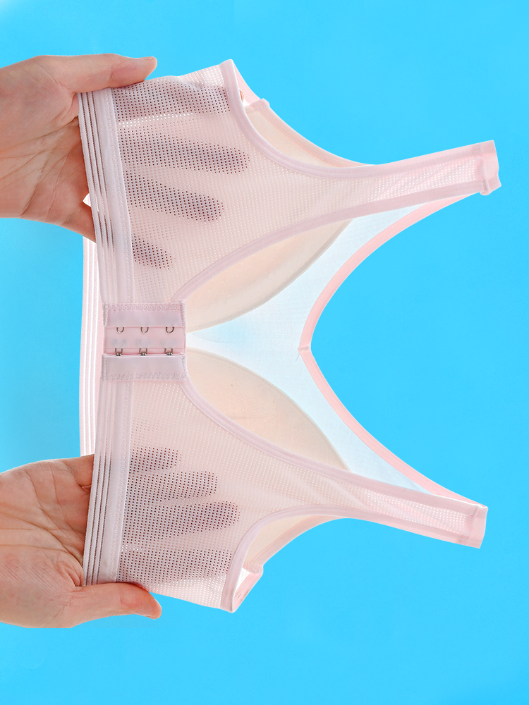 Underwear students high school girls development period pure cotton bra without rims junior high school girls inner wear breathable vest bra summer