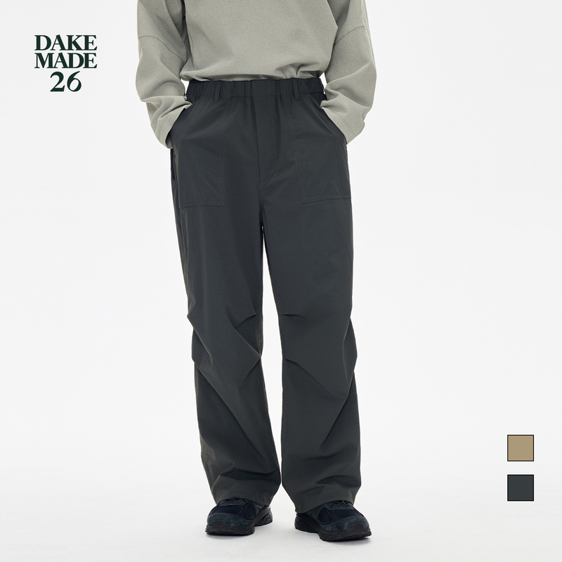 Dake Made26 Japanese Double-Line Grid Four-Way Stretch Training Grid Waterproof Loose Straight Training Pants Dake Made26 Japanese Double-Line Grid Four-Way Stretch Training Grid Waterproof Loose Straight Training Pants