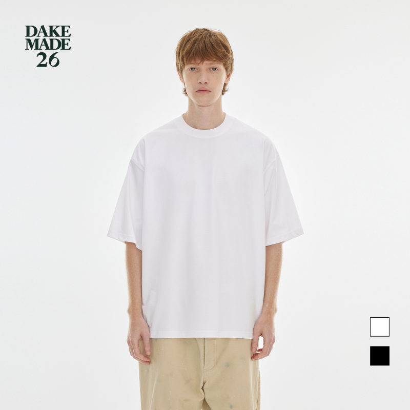 Dake Made26 Soft Anti-Wrinkle Sorona ® High-Density, Breathable, Sweat-Wicking Base Layer Loose-Fitting Short-Sleeve T-Shirt