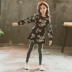 Bộ đồ cho bé gái mùa thu 2018 phiên bản Hàn Quốc mới của bộ đồ thủy triều trong trang phục trẻ em lớn mùa xuân và váy hai dây thời trang áo liền quần cho bé Phù hợp với trẻ em