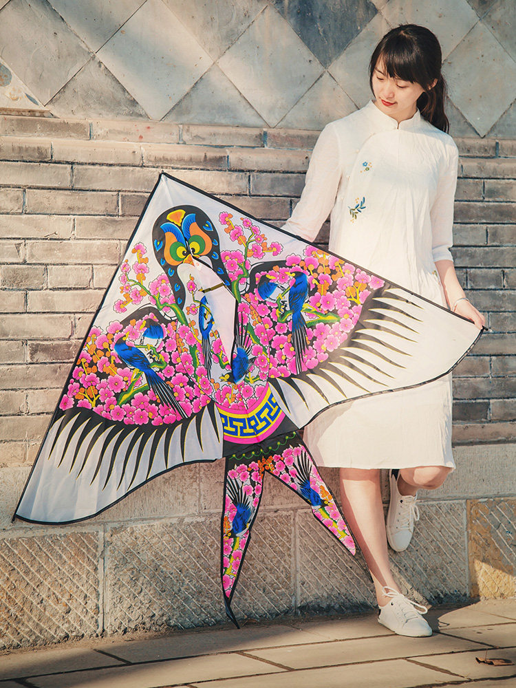 New Weifang Shayan bronzing children's kite breeze easy to fly adult large new beginner with spool