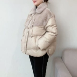 Бархатный пуховик для матери, куртка, в западном стиле, для среднего возраста