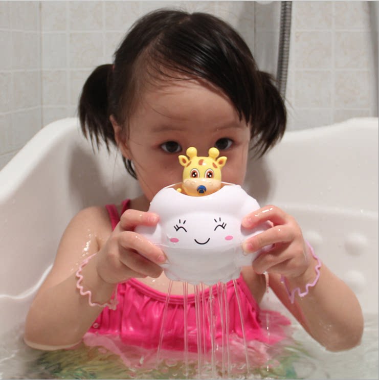 Cloud bath toys baby Children Baby children play water rain cloud sprinkling water bottle spray water shower early education puzzle