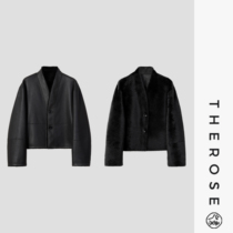 Zhirou (Finnish Twilight) Spanish imported Lagon LACON fur one-piece high-luxury reversible top