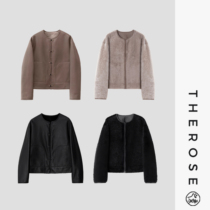 Zhirou (Starry Blue Night) Spanish Lacon Lagon womens soft fur one-piece top reversible wear