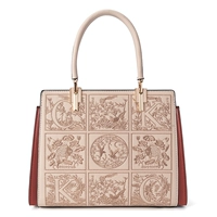 Подарочный пакет с абрикосовой вышивкой+шелковый шарф