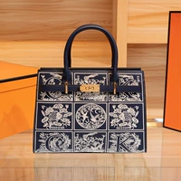 Синий подарочный пакет+шарф