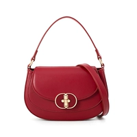 Красный шелковый шарф в стиле H-стиль + подарочный пакет