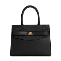 Крокодил черный шарф+подарочный пакет