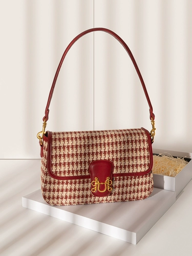 【Возбужденная Houndstrap Love】 Красная клетчатая сумка для почтового парня 2024 Высококачественная свадебная сумка для невесты доступна для женщин каждый день