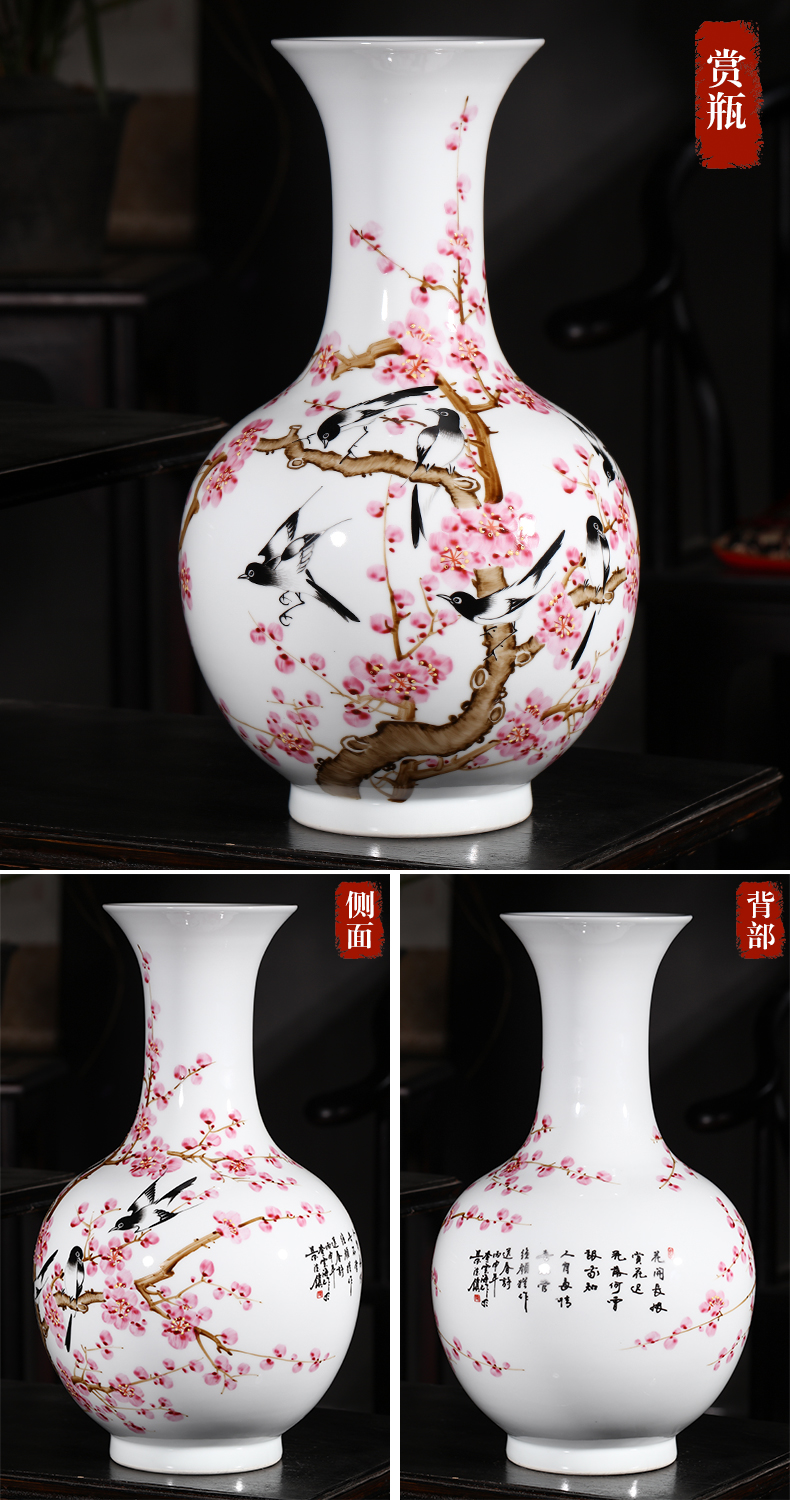 The Master of jingdezhen ceramics beaming big hand - made vases, flower arranging furnishing articles sitting room decoration home decoration