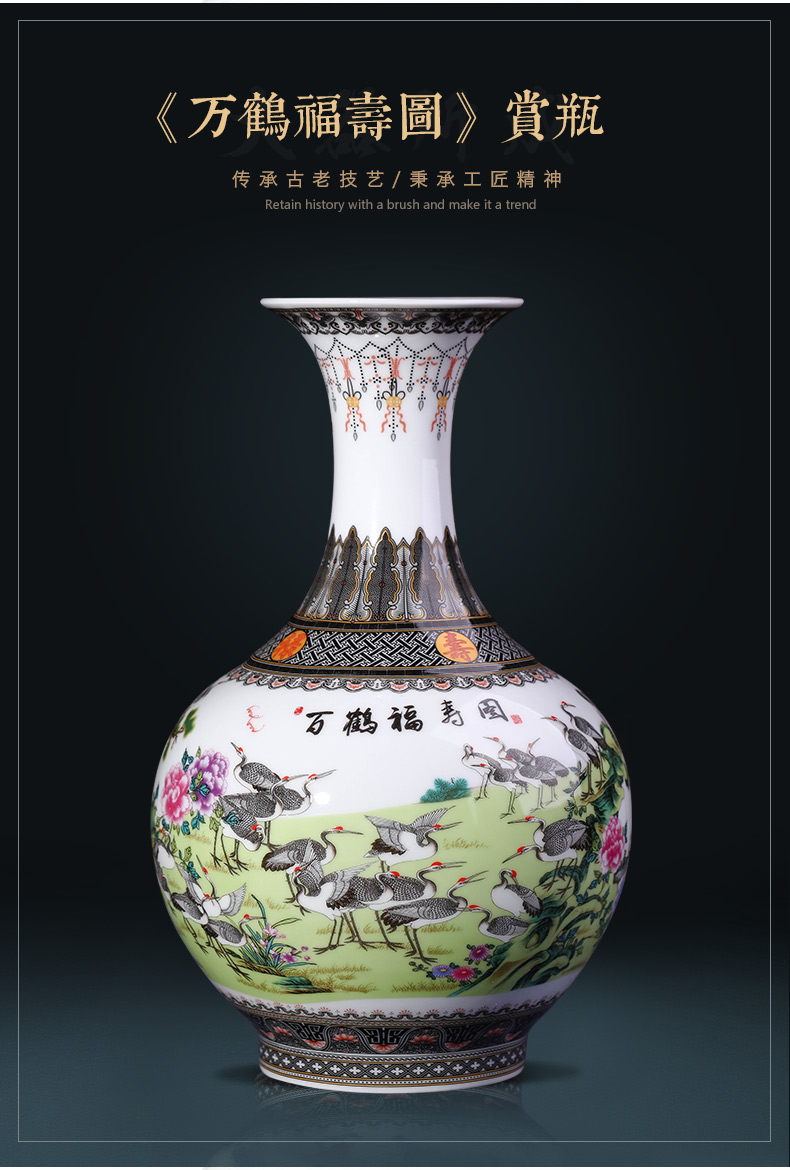 Jingdezhen ceramics vase furnishing articles sitting room flower arranging the ancient philosophers figure TV ark, of Chinese style household decorative arts and crafts