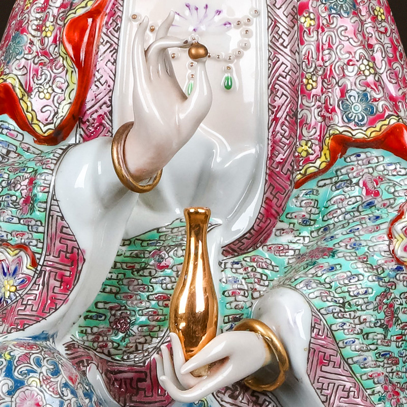 Jingdezhen ceramics primer of the south China sea guanyin Buddha enshrined furnishing articles at home sitting room with accessories avalokitesvara