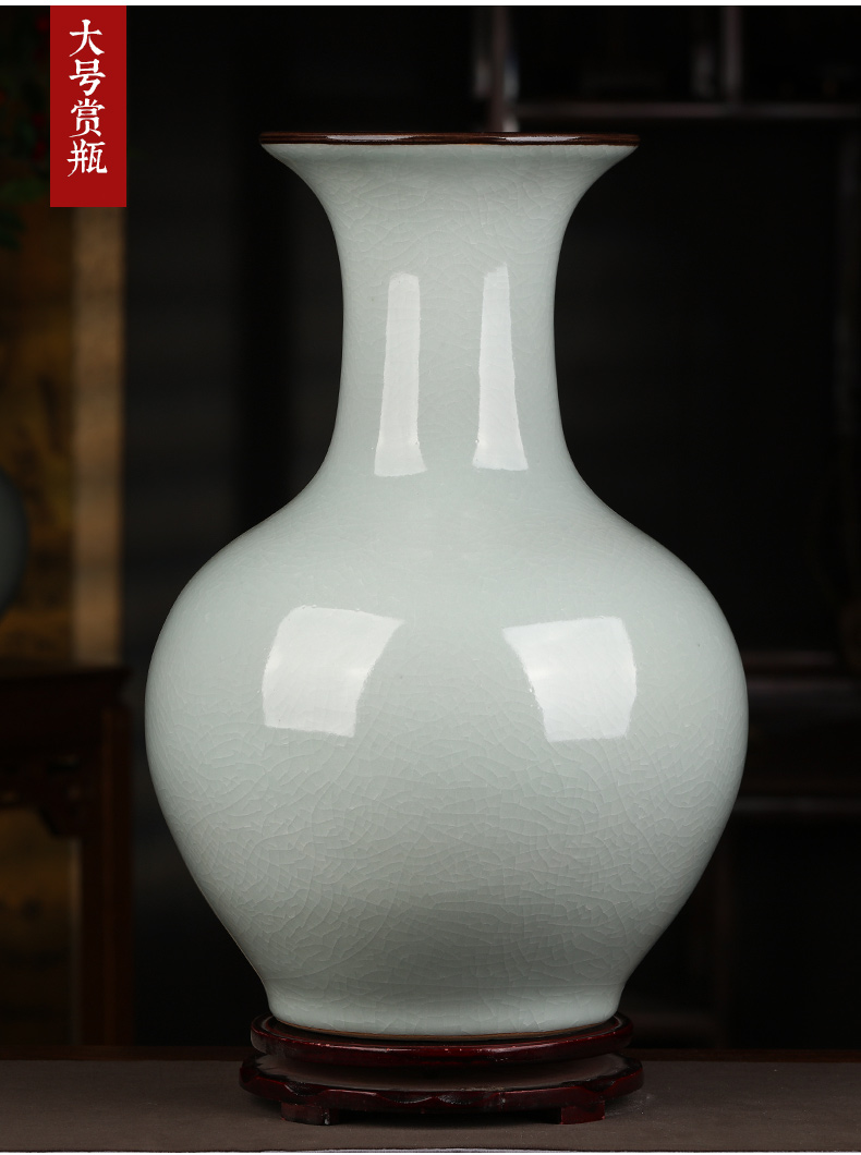 Jingdezhen ceramic vase furnishing articles sitting room of the new Chinese style household flower arranging rich ancient frame wine decorative porcelain arts and crafts