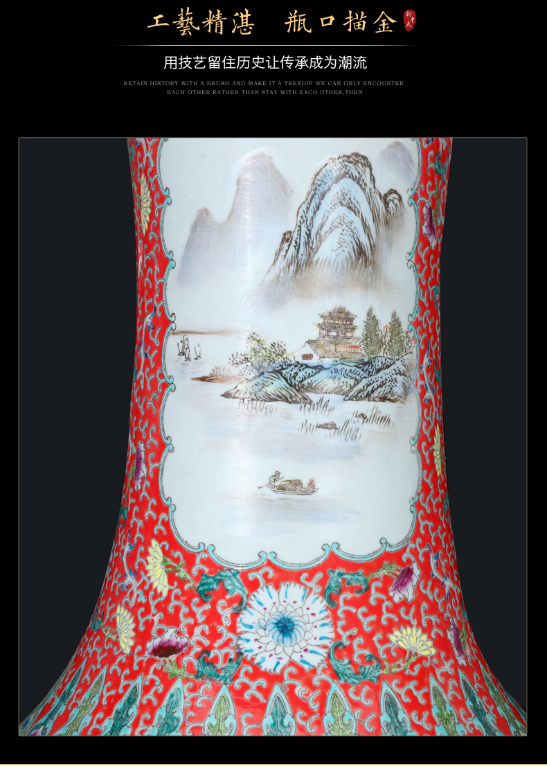 Jingdezhen hand - made ceramics of large vases, new Chinese style household large high place a super - large ornament