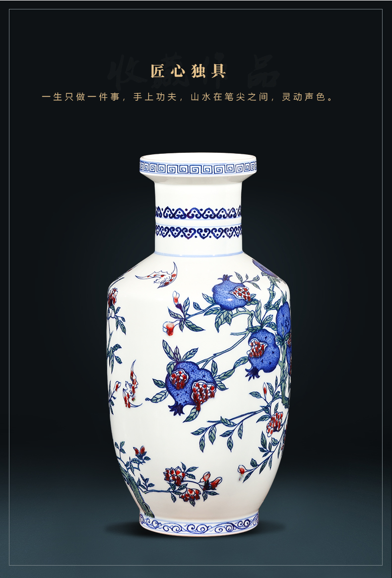 Jingdezhen ceramics imitation qianlong hand - made gourd of blue and white porcelain vases, sitting room of the new Chinese style household adornment furnishing articles