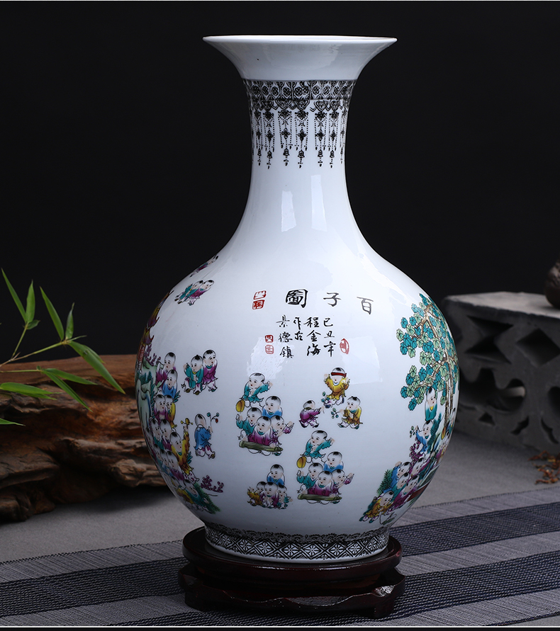 Chinese classical jingdezhen ceramics figure vases, flower arranging the ancient philosophers sitting room home rich ancient frame adornment furnishing articles