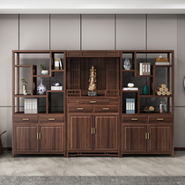 New Chinese Niche Solid Wood for table Shentai Buddha Cabinets Combo Buddha Terra Guanyin Terra Living room chaise Gods Master Altar Customize to Table Customized