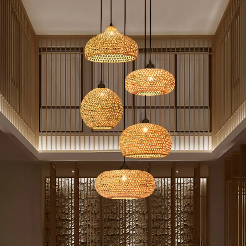 Bamboo Chandelier, Chinese Zen Style Tea Room, Restaurant, B&B, Japanese Lantern, Hotel, Retro Creative Art, Bamboo Lampshade Bamboo Chandelier, Chinese Zen Style Tea Room, Restaurant, B&B, Japanese Lantern, Hotel, Retro Creative Art, Bamboo Lampshade