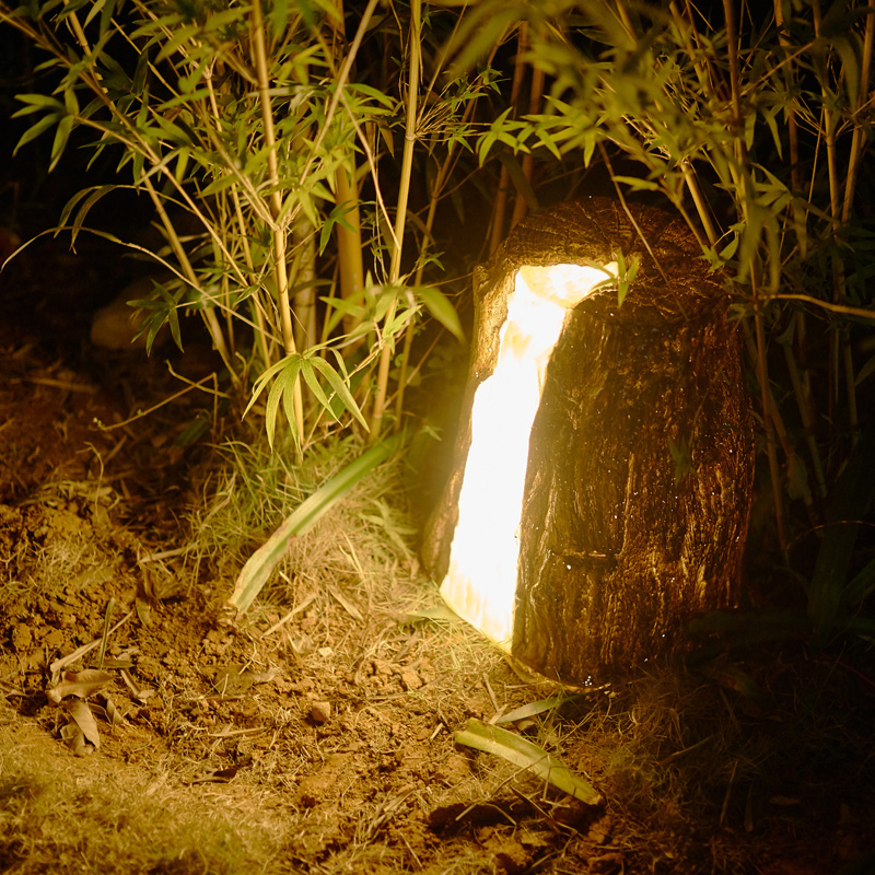 Outdoor lamp Tree pile light View lamp Park Landscaping Lamp Imitation Plant Resin Courtyard Lamp Imitation Tree Stump Grass Terrace Lamp