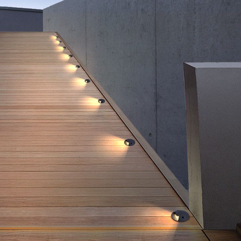 Han All Buried Light Outdoor Modern Brief Pre-Buried Lamp Waterproof Plaza Engineering Landscape Courtyard Garden Ground Foot Lights