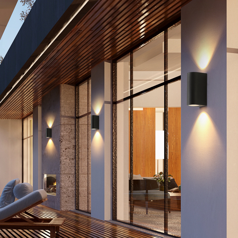 Outdoor wall lamp Stair aisle Waterproof wall lamp Nordic modern simple creative wall lamp Courtyard balcony wall lamp