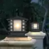 Pillar lamp Wall lamp Door post lamp Villa garden gate post lamp Chinese retro garden landscape lawn lamp