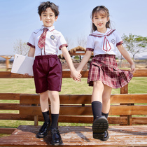 Kindergarten Garden Clothes Elementary School Students Banswear Suit Inlen College Wind Poetry Reciting Custom Summer Suit School Uniform