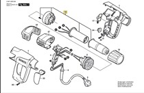 Bosch GHG600-3 hot wind gun heating core heating core motor power cord switch button etc.