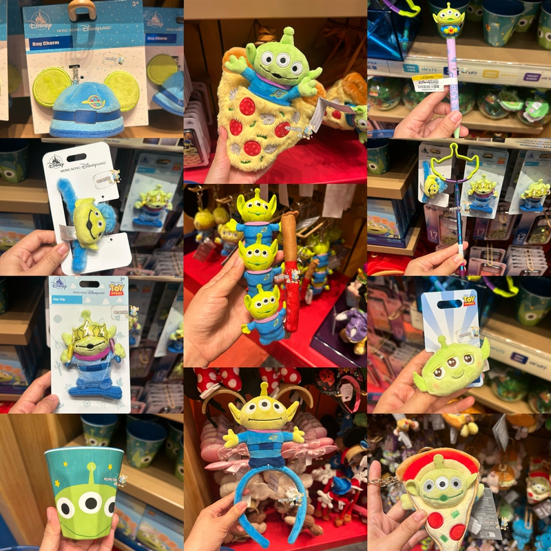 Hong Kong Disney Toy Story Three-Eyed Alien Pendant Pizza Bag Hairpin Headband Merchandise Hong Kong Disney Toy Story Three-Eyed Alien Pendant Pizza Bag Hairpin Headband Merchandise