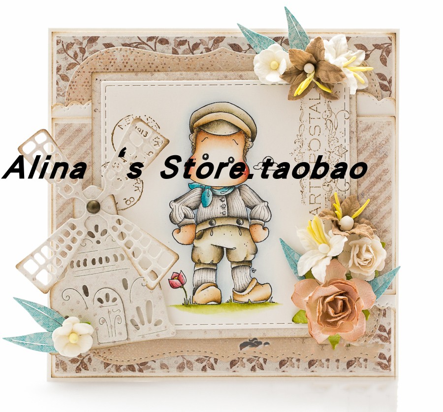 Cutting template DIY die cutting die card album Scrapbook tool Windmill C-778