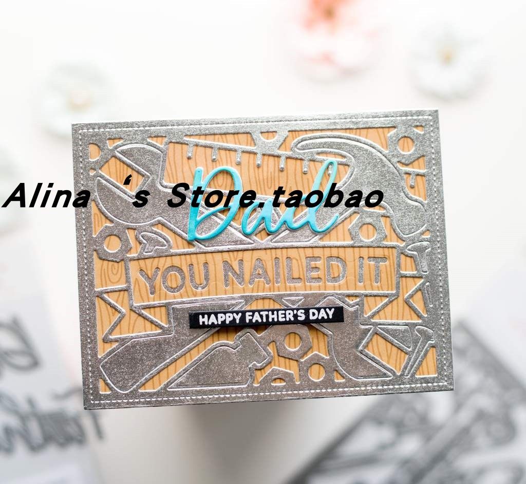 Cutting template DIY mold cutting die greeting card Srapbook Making tool Father letters