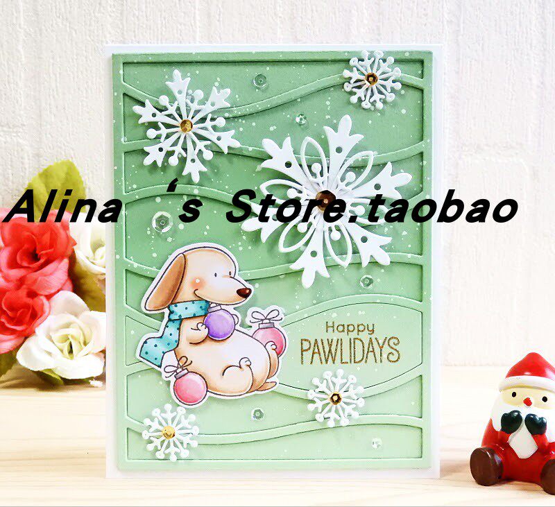 Cut formwork DIY mould cutting die greeting die greeting cards Scappbook making tool wavy long frame