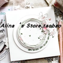 Cutting template DIY mold cutting die greeting card Scrapbook making tool ring F-1261