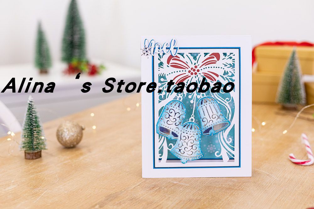 Cutting template DIY die cutting die card album Scrapbook making tool for bell frame