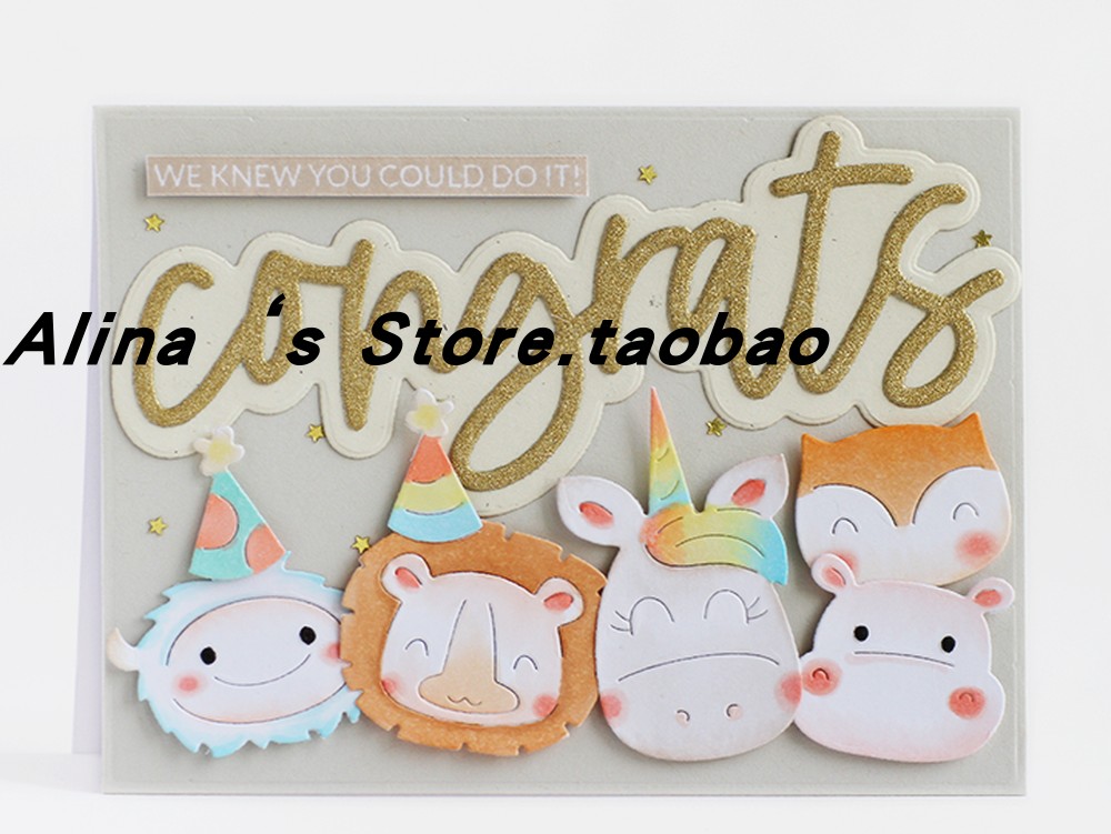 Cut formwork DIY mould cutting die greeting die greeting cards Scappbook making tool animal avatars