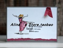 Cutting template DIY templating cutting die greeting card album Scrapbook Making tools Dancing Girls