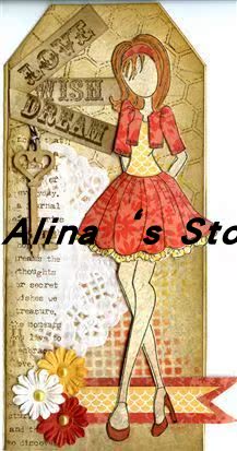 Cut template DIY templating cutting die greeting card album Scrapbook Making tool teenage girl 