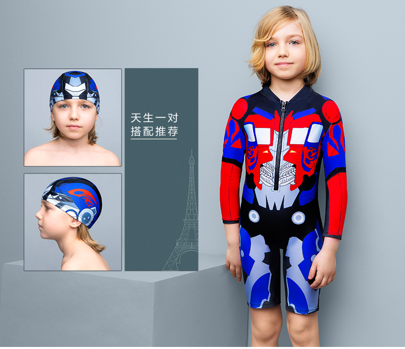 Áo tắm trẻ em Van Dean cho bé trai Áo tắm dài một mảnh Mới vừa to Big Boy Đồ bơi dễ thương Boxer Spa - Bộ đồ bơi của Kid đồ bikini cho trẻ em
