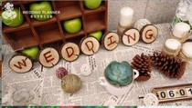 WEDDING original wood chip custom sign-in tree WEDDING birthday company annual meeting custom heart shaped wood chip
