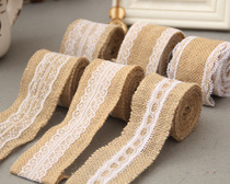 5cm linen lace linen handmade hemp rope Korean bouquet with fresh flower packaging material