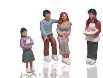 Model little man craft decoration model ABS Chinese painted model man simulation little man