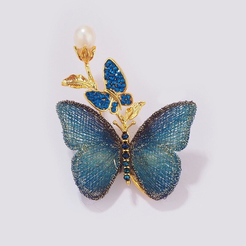 Blue Butterfly Embroidered Jewelry – Vintage Style Elegant Women Accessory O1CN01zbvxJw1oSBkBJrl0X !!2128655223