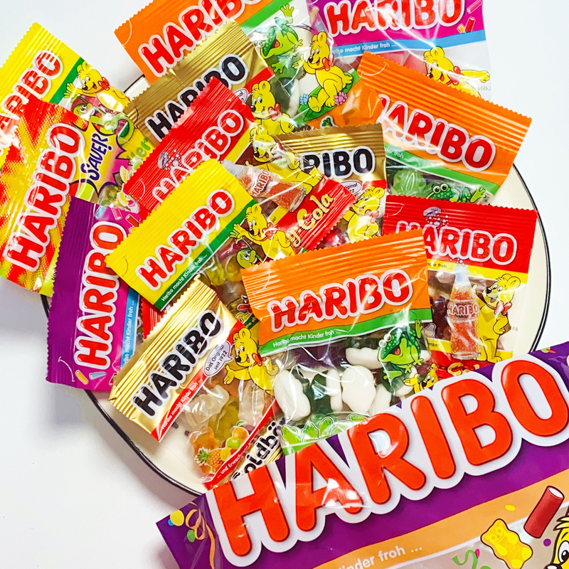 Love Confession, Holding Hands, Teddy Bear Soft Candy, German Imported Haribo Goldbär Sour Fruit Candy