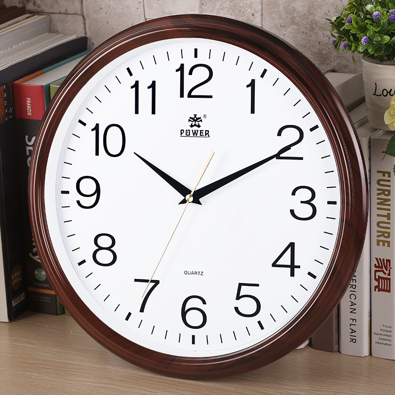 Overlord living room silent wall clock Round quartz clock watch creative hanging watch Fashion wall clock Modern minimalist bedroom clock
