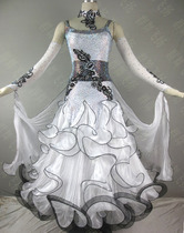 Custom modern dance dress national standard dance waltz competition dance dress new high-end performance clothes social ballroom dance skirt